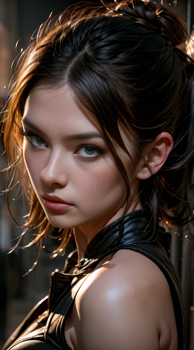 ultra high res, masterpiece, best quality, perfect glossy shiny skins, perfect lighting, detailed lighting, dramatic shadows, ray tracing, blue Eyes, sharp face, sharp eyes, long bangs, open mouse,
