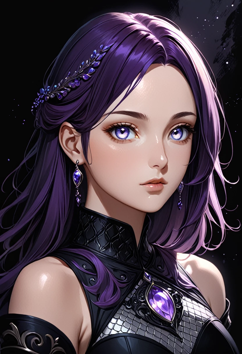 A woman (hyuuga hinata) with Roxo hair and Luminous eyes(Empty eyes) looks at the camera,
ruanyi0801,revealing clothes,jewelry,chainmail,sleeveless,tight skirt
Beautiful picture of the character, character portrait, character portrait, 🤤 hinata huyga character art, epic portrait illustration, Details character portrait, neo-artcore and high quality portrait, fantasy concept art portrait, detailed matte fantasy portrait, charlie bowater art style, Detailed beautiful portrait, fantasy art portrait
oil and watercolor painting, dark, chiaroscuro, MythAn1m3