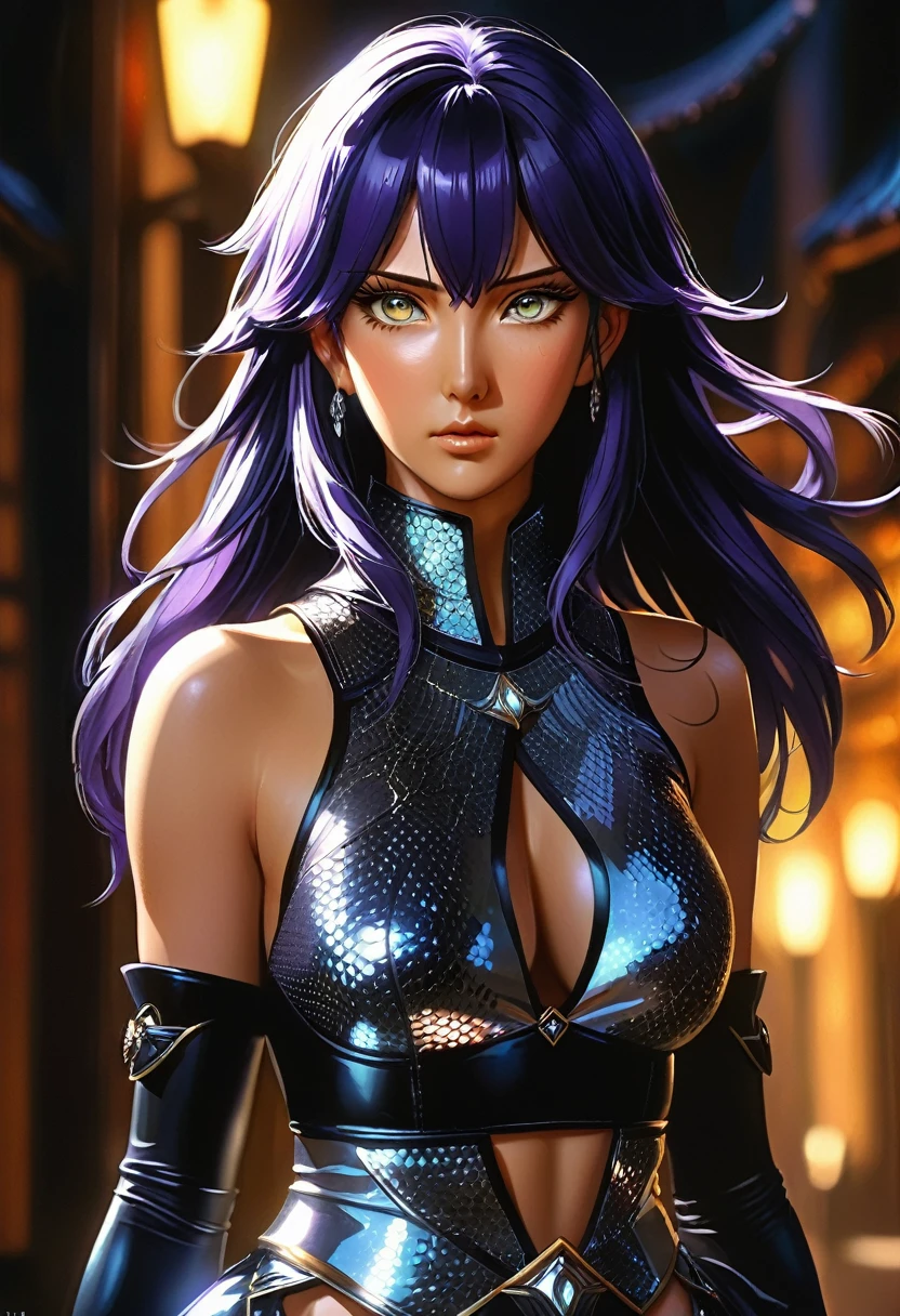 A woman (hyuuga hinata) with Roxo hair and Luminous eyes(Empty eyes) looks at the camera,
ruanyi0801,revealing clothes,jewelry,chainmail,sleeveless,tight skirt
Beautiful picture of the character, character portrait, character portrait, 🤤 hinata huyga character art, epic portrait illustration, Details character portrait, neo-artcore and high quality portrait, fantasy concept art portrait, detailed matte fantasy portrait, charlie bowater art style, Detailed beautiful portrait, fantasy art portrait
oil and watercolor painting, dark, chiaroscuro, MythAn1m3