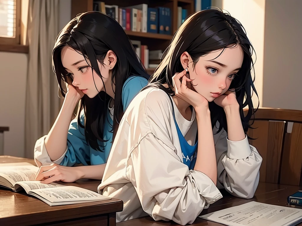 lofi girl studying