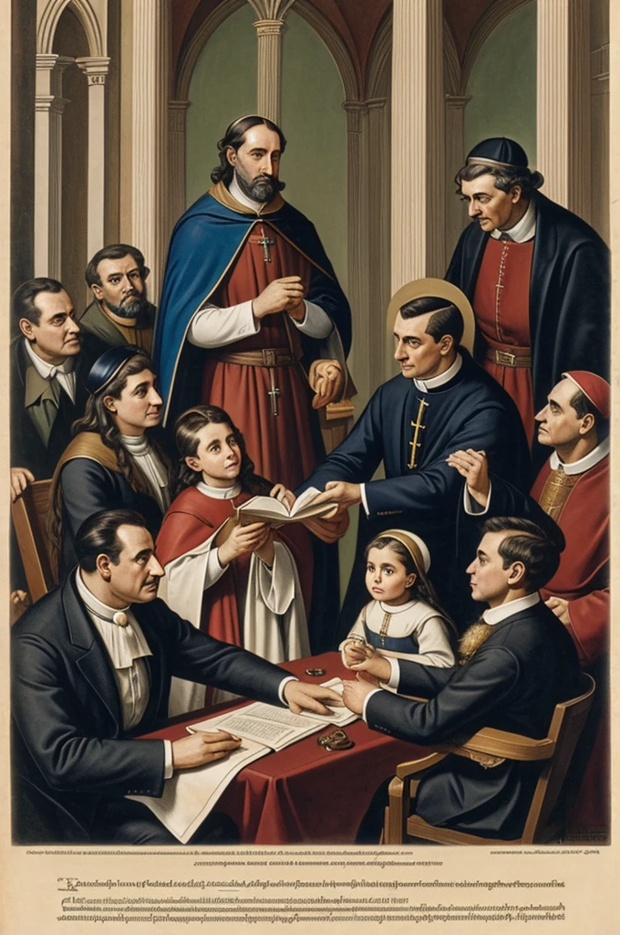 Caricature of the counter reform of the Catholic Church 