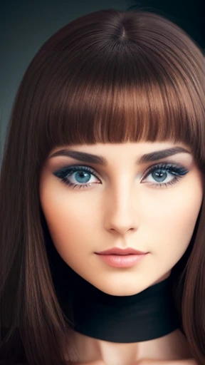 A beautiful woman Abramowicz focus on face photo with color