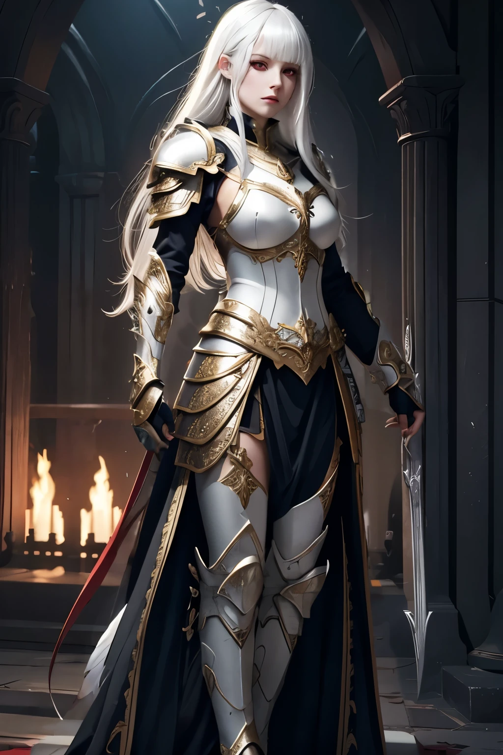 white angelic armor