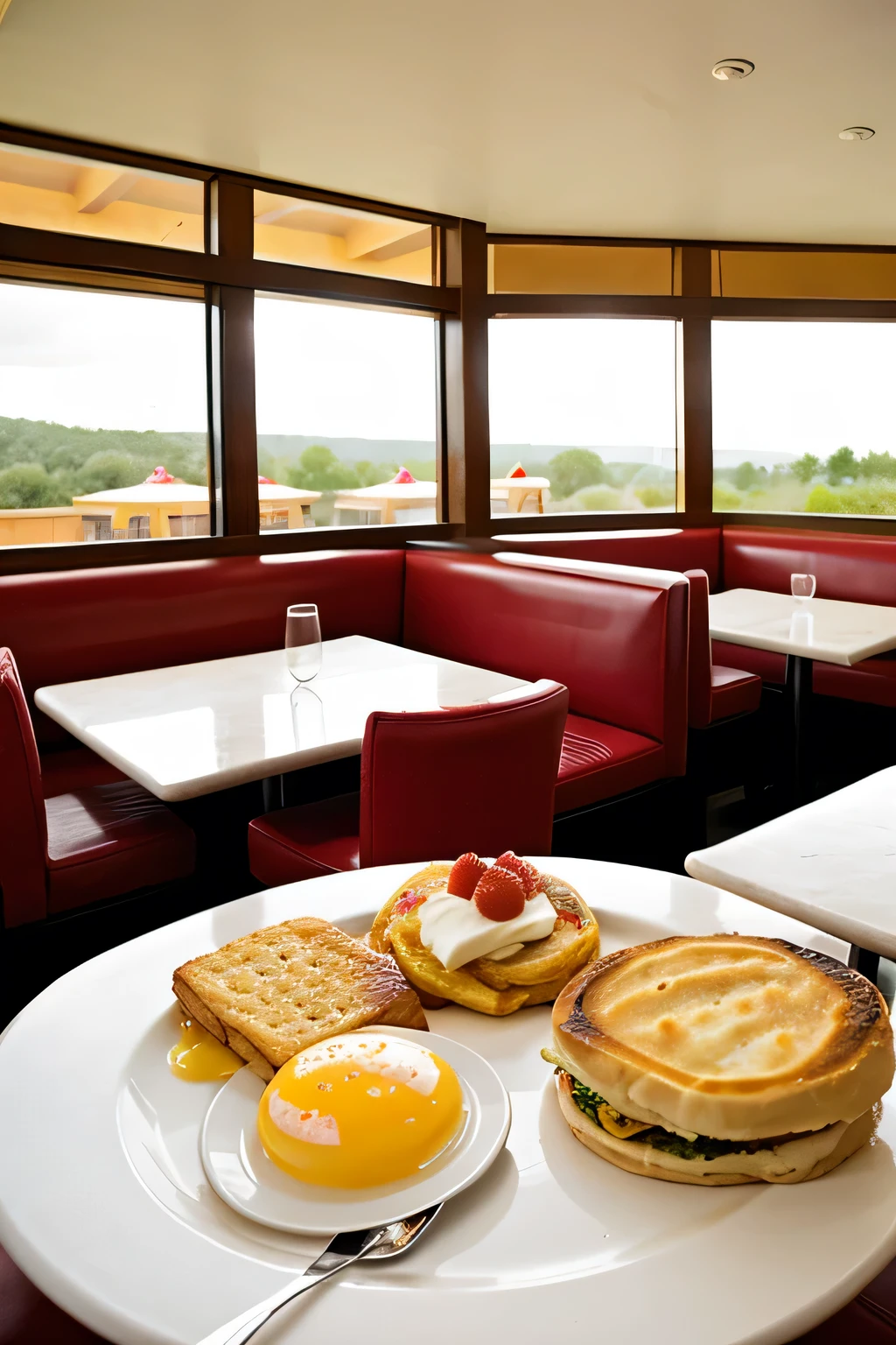 breakfast in the restaurant