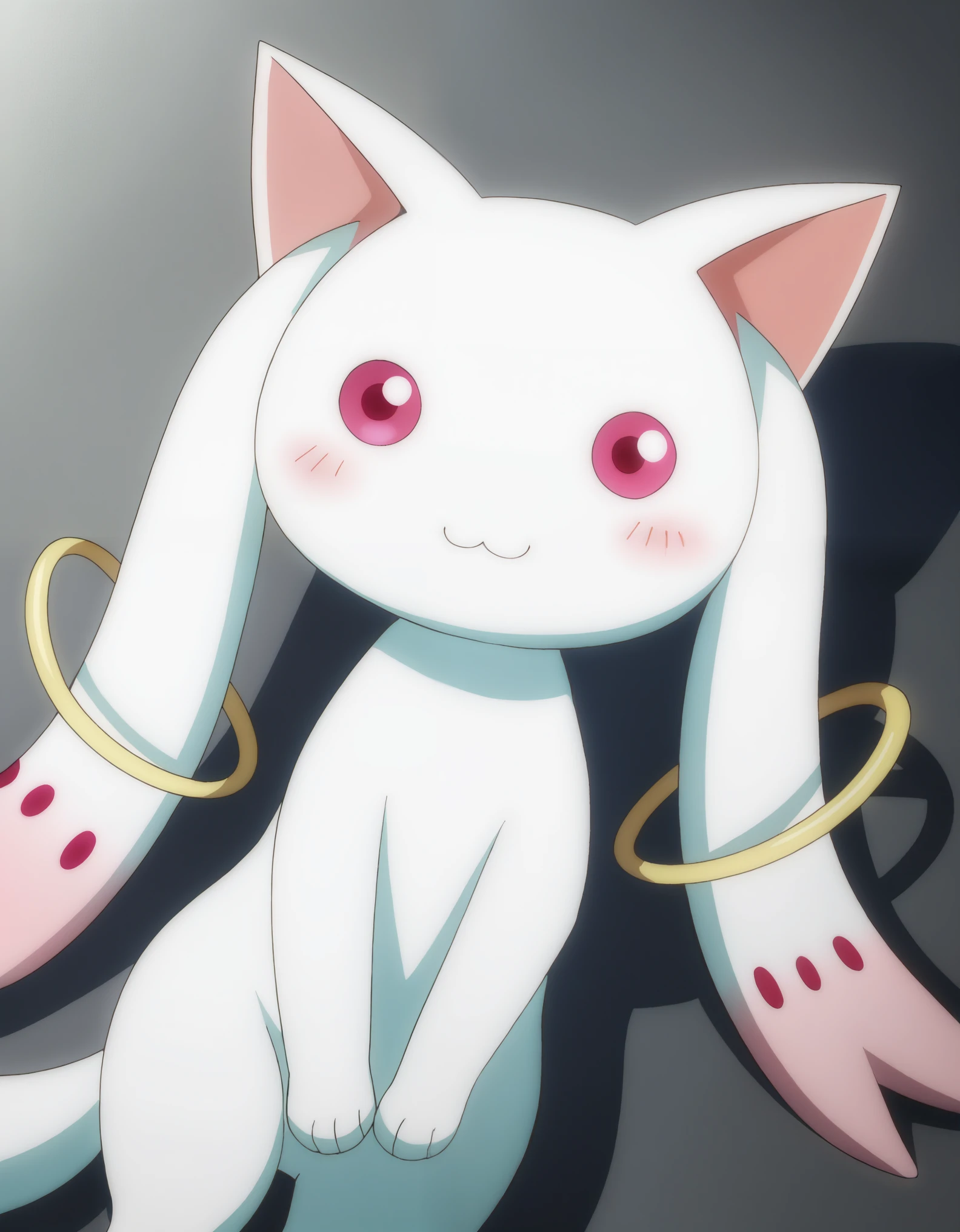 kyubey": 35, "eye close-up": 1, ":3": 21, "glowing": 1, "no humans": 25, "rating safe": 24, "solo": 19, "1girl": 3, "rating all": 5, "school uniform": 4, "looking at viewer": 1, "tail": 2, "blue sky": 1, "cloud": 3, "day": 3, "sky": 3, "smile": 3, "close-up": 2, "head out of frame": 2, "mitakihara school uniform": 2, "grey background": 1, "shadow": 1, "reflection": 2, "checkered floor": 1, "lying": 2, "creature": 1, "blush": 1, "bow": 1, "short twintails": 1, "twintails": 1, "eye focus": 1, "abstract": 1, "doughnut": 1, "food": 1, "space": 1