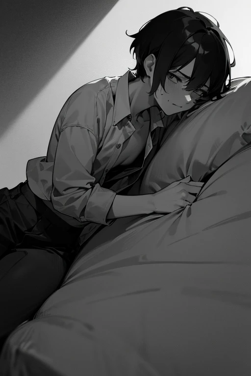male、male性、Short Hair、Black Hair、adult、大柄のmale、university student、adultのmale、大きなmale、Clumsy Hands、sex appeal、Erotic、Exposed bare skin、male性器の露出、solo、Masturbation、Sexual快楽、Lewd、Sweat、Sexual、Estrus、Sexual興奮、Irritation、fret、Panting、Open your mouth、impulse、Body spasms、orgasm、lure、dark、Gloomy、Dark personality、suspicious、Nihilist look、Exhaustion、Twisted Smile、Mouth、Shadow、Open the buttons on your shirt、Unzipping pants、Unbuttoned、Sleep on the sofa、Lying on the couch、Lie down、Weakness、Colors of the Night、Dark Room、Dark Background、濃いShadow、High Contrast、Low saturation