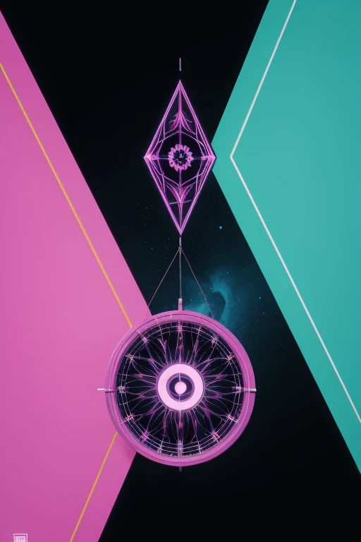 representation of the phrase "hallucinatory trap" in a graphic design style, non-abstract minimalist