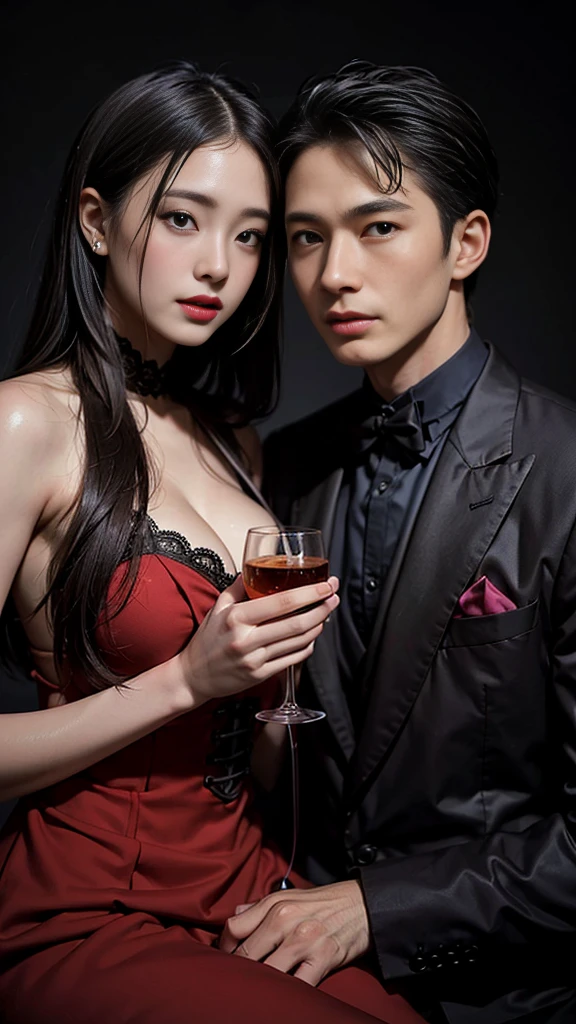 handsome vampire couple