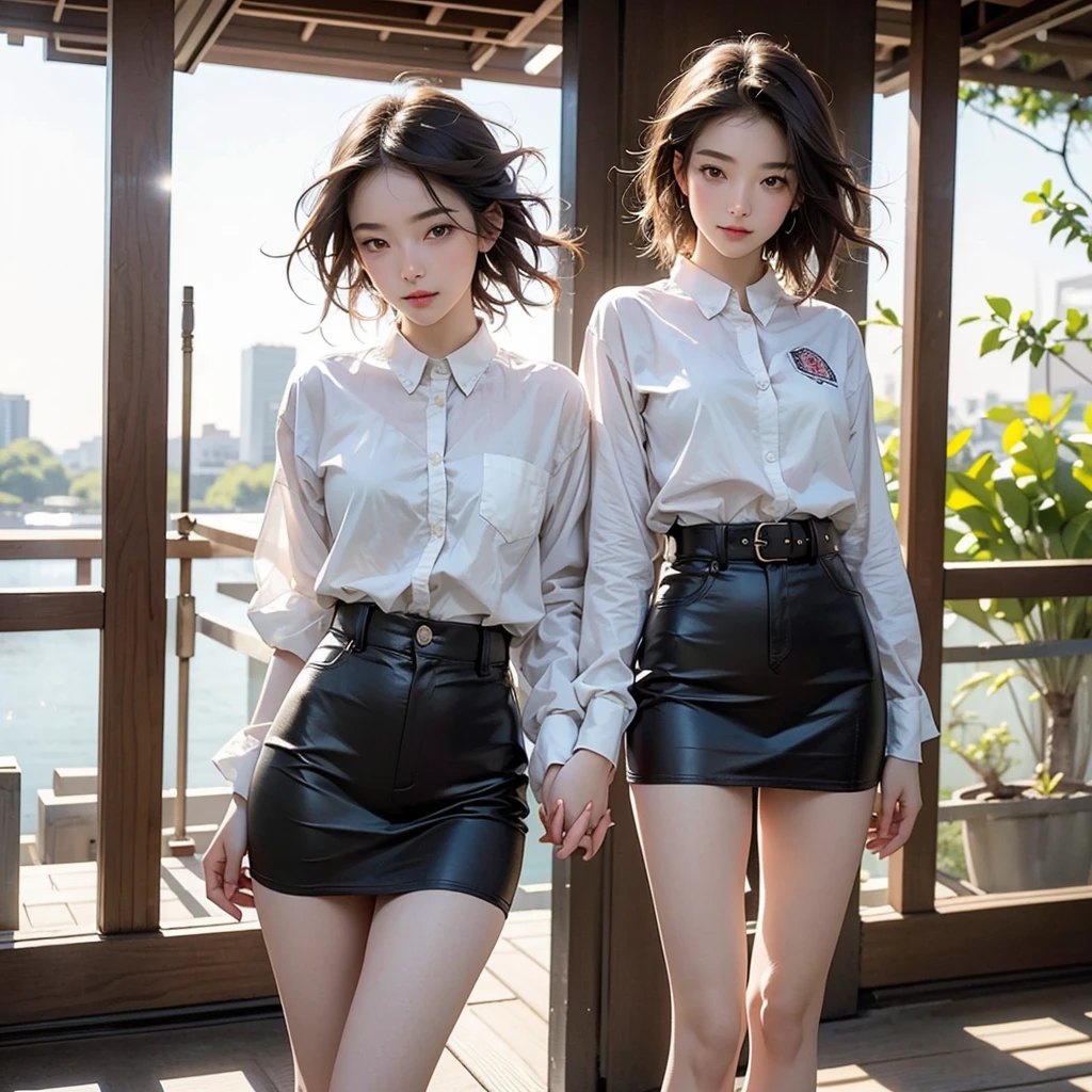 アニメcuteSexy完璧なスリムな官能的なボディ大きな胸と巨大な太もも, Exquisite and highly detailed illustrations of anime (Young girl). In 8K,Highest quality,Actual image,Details Complexity,超high resolution,field of depth,Masseter muscle area,Soft natural light,Professional Lighting,One Girl,(cute:1.2),Very beautiful girl,Detailed eyes,((Brown eyes)),(Chestnut Hair),(short hair),(Bans),Perfect Skin,Glowing Skin,fair and white skin,Thin Skin,Big ample breasts,((Perfect Anatomy,Beautiful Hands,Perfect hands,Five fingers connected to the palm,Precise hand movements without discomfort)),Perfect bare legs,Delicate legs,Perfect balance,Sexy,I can see your chest,((Japan Uniform)),((Uniform Mini Skirt)),(tie),Black Stockings,Chano Leather Shoes,Diving deep into the city,I can see your crotch,Show me your panties in the street,Both legs are bent,legs open in an M-shape,,I can see your pants,Slender thighs when viewed from the front
