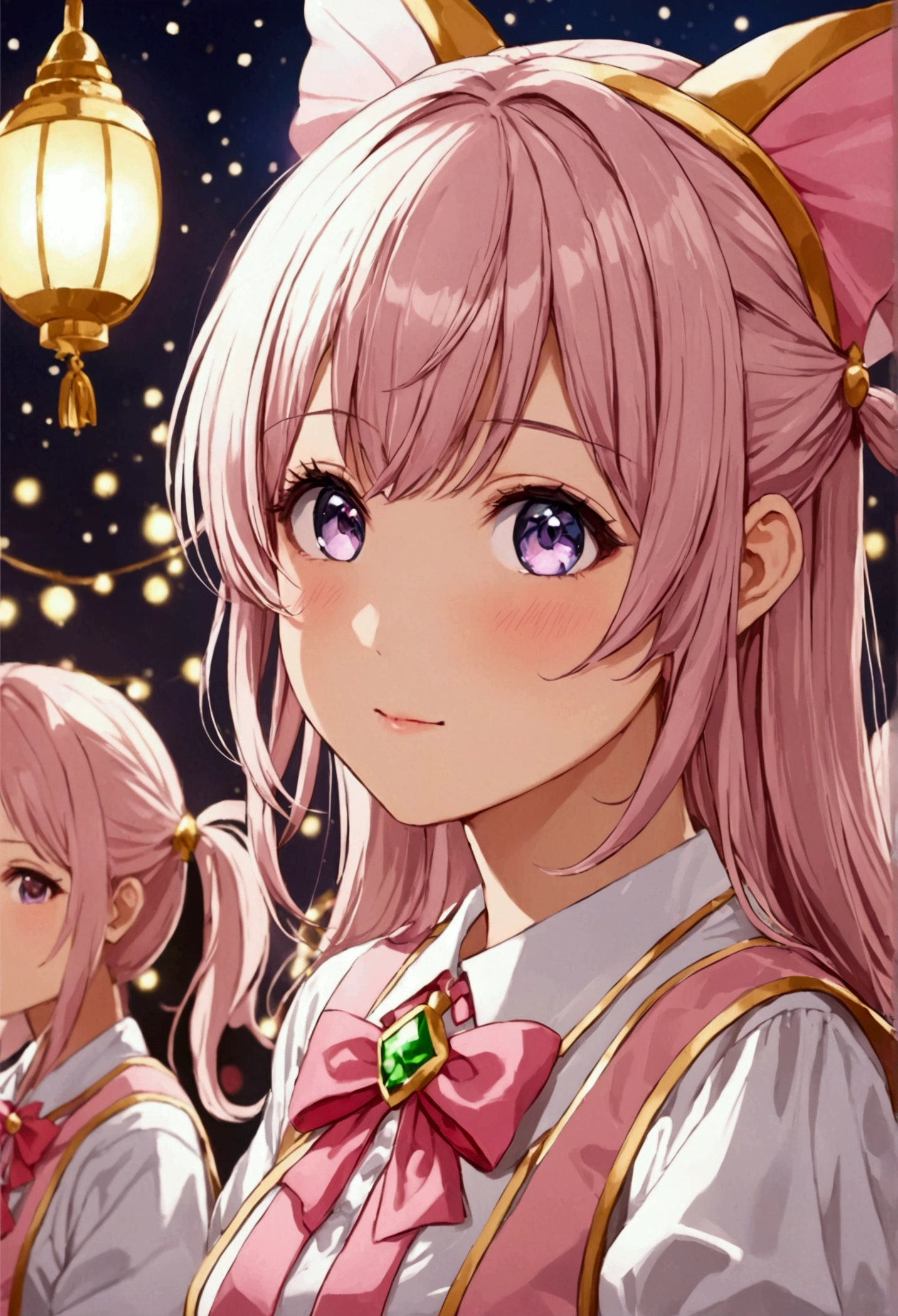 {Safety:1.10}, Highest quality, masterpiece, High resolution, 一人in, {to you_Minakami_Magical Girl Comes:0.90}, Portraiture, Looking_in_Audience