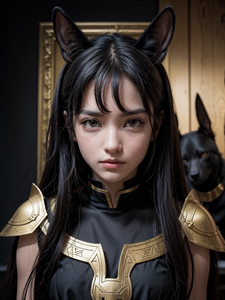 A Portrait of anubis and Ourobouros
