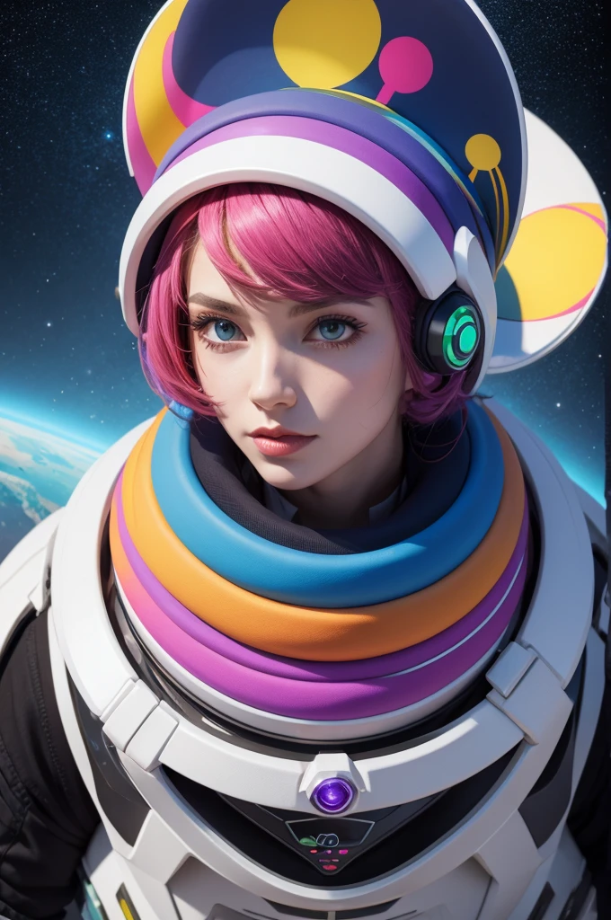 colorful futuristic interplanetary hat