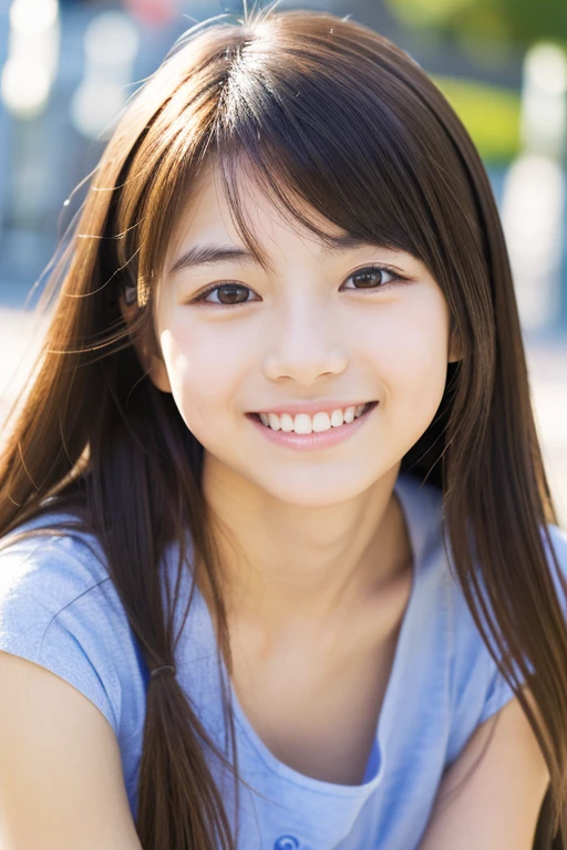 Japanese 1 girl, High resolution, smile, Gaze, Simple Background, High resolution, accurate, Anatomically correct, 最high quality, high quality, 