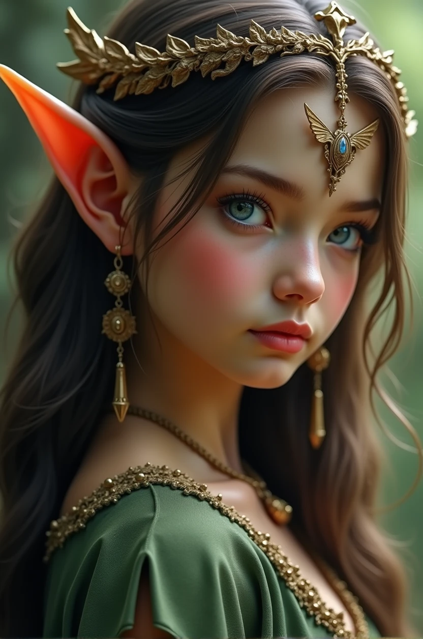 Super detail beautiful elf-girl 30 years old. UHD, 4k, 8k, cinematic