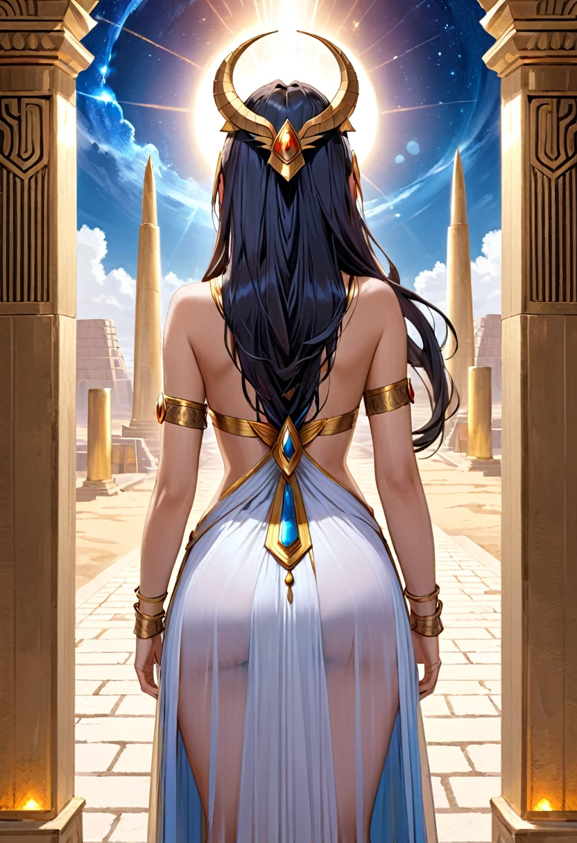 Goddess Ishtar from back 