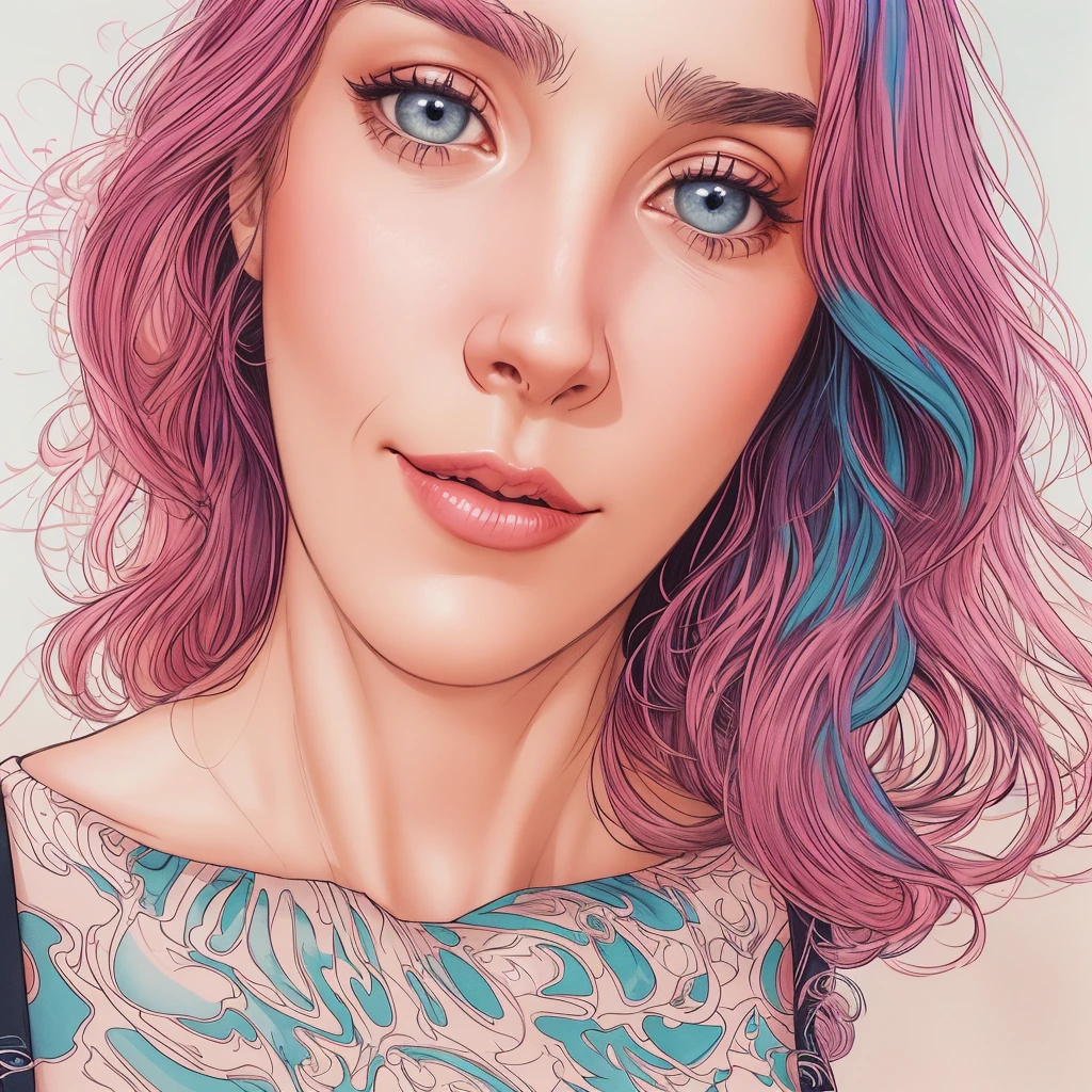 beautiful medium pink, blue colored eyes, pale skin, demon, claws, bangss, gothic art, full body shot shot, elegant pose, ssmile, Romanticism, work of art, anatomically correcte, high qualiy, super detaill, best qualityer, 4K, 8k, Perfect Woman, the most beautiful woman, her face has to be symmetrical and beautiful, baby pink hair, best qualityer final, beautfull woman, speech bubble, Galaxy,60s,70s,80s,colorfully,cosmo,space, detailed pink hair, delicate and well-detailed face,