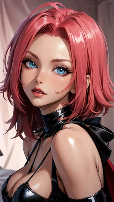 1 woman, in a bedroom, skin dentation, shiny skin, perfect detailed eyes, SFW,