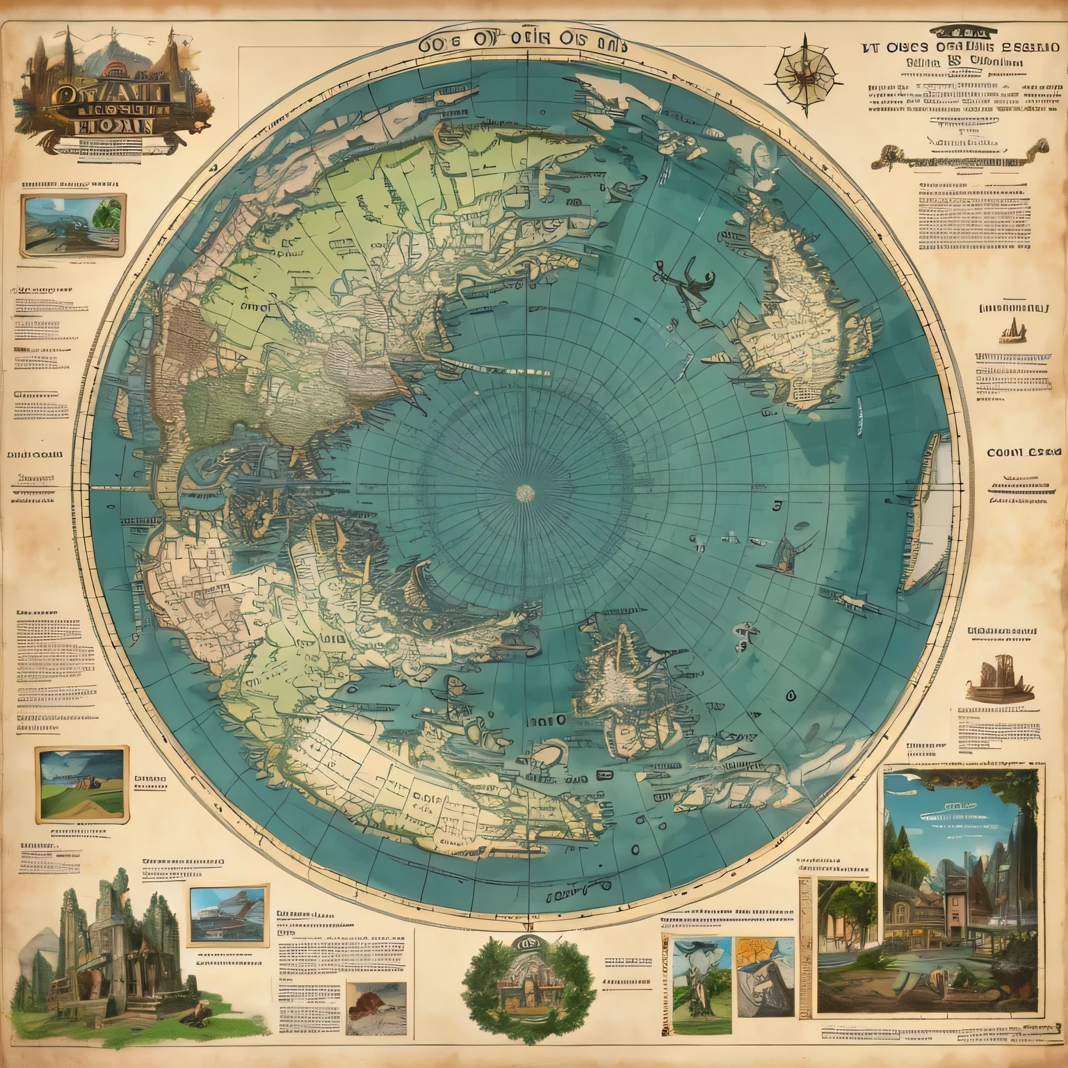 Detailed map of the other world
