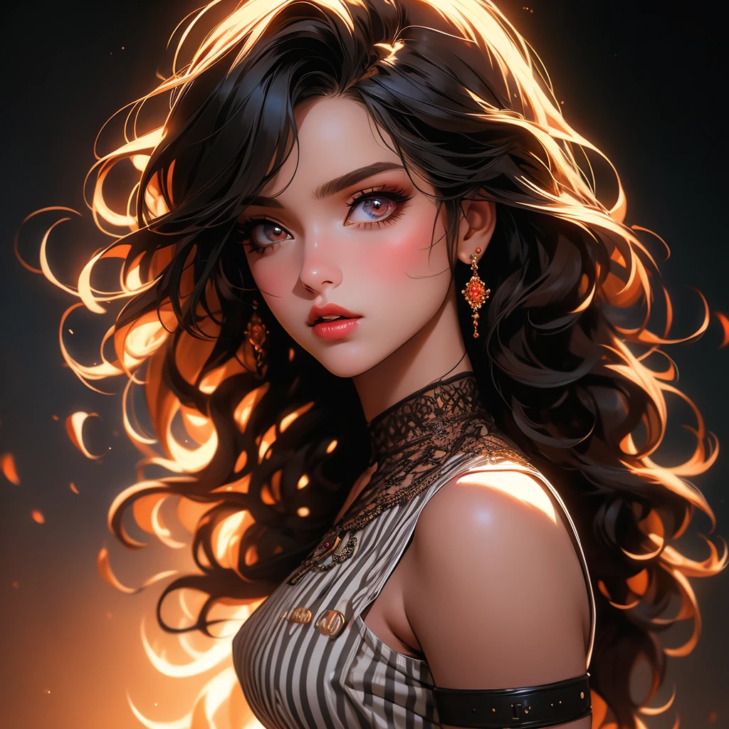 a martial arts fighter in a colorful party outfit, wearing a fancy dress, dancing at a party, elegant movement, beautiful detailed eyes, beautiful detailed lips, extremely detailed face, long eyelashes, detailed jewelry, glowing skin, intricate party decorations, festive lighting, (best quality,4k,8k,highres,masterpiece:1.2),ultra-detailed,(realistic,photorealistic,photo-realistic:1.37),vibrant colors,dynamic pose,dramatic lighting,portrait