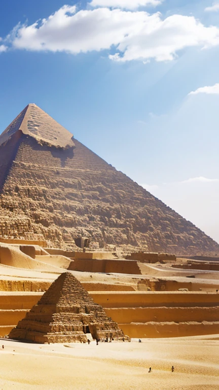 Egyptian pyramid without animals