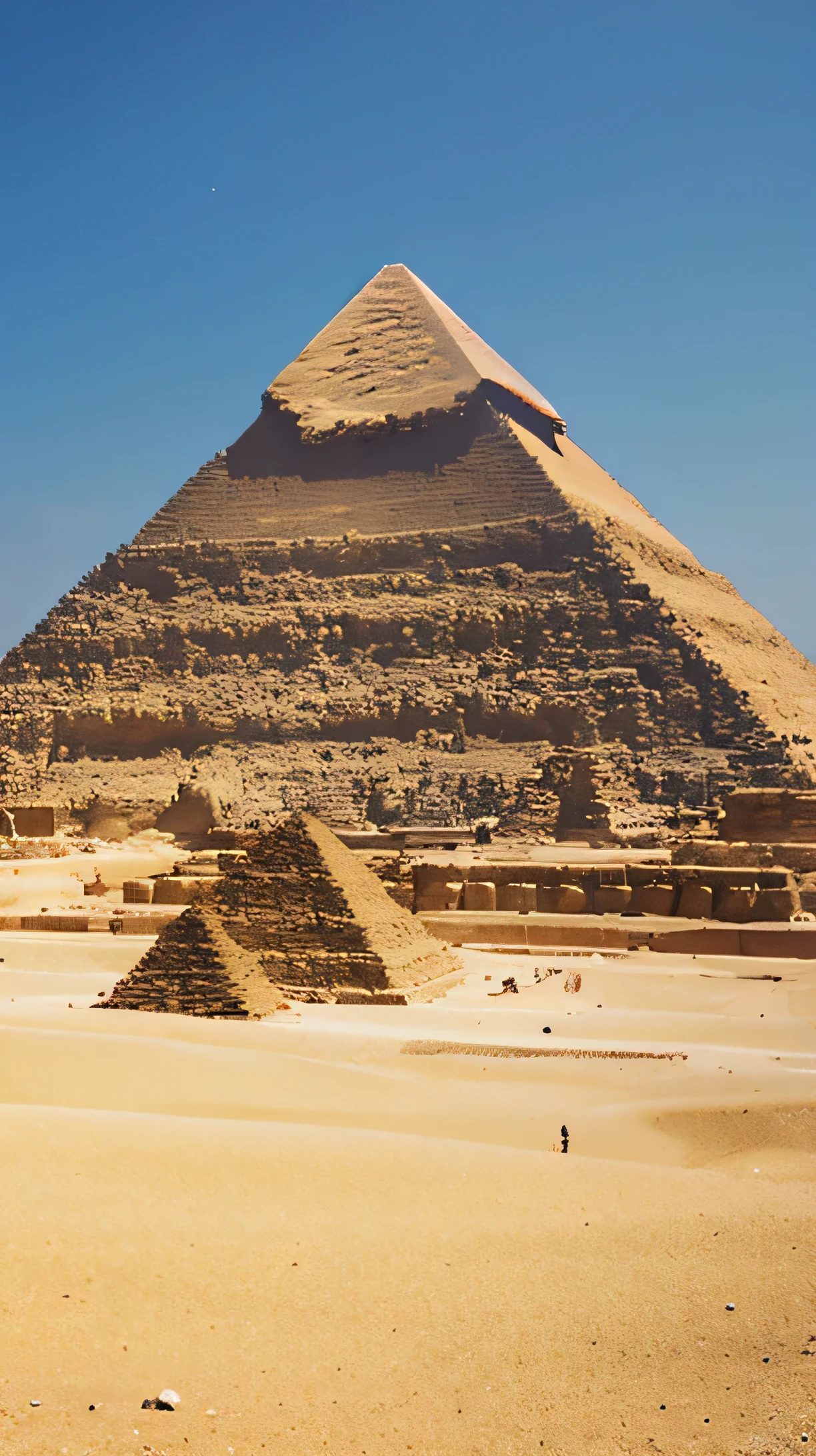 Egyptian pyramid without animals