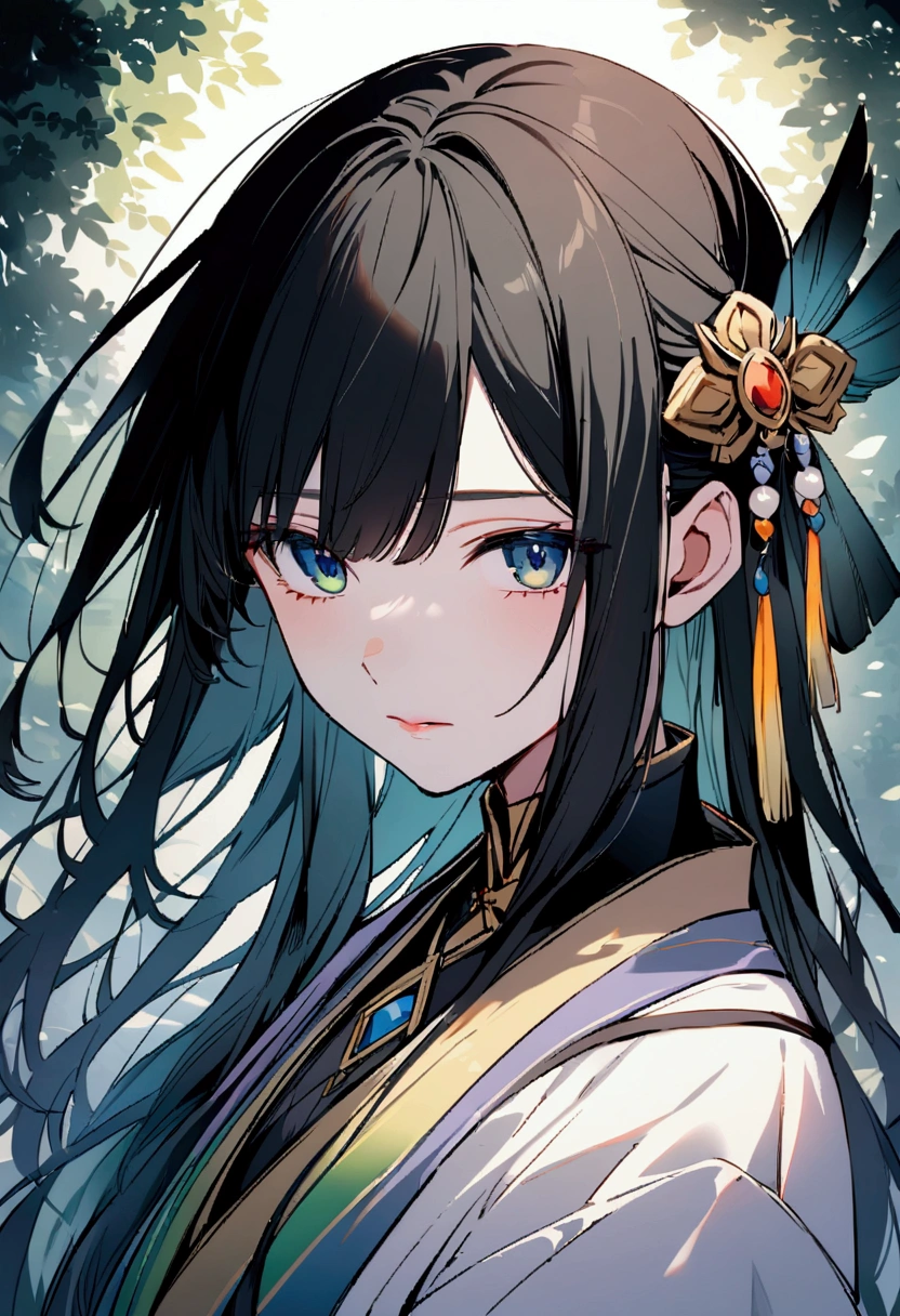 Portrait of Abe no Seimei、Ancient Japanese Onmyouji、A solemn and mysterious atmosphere