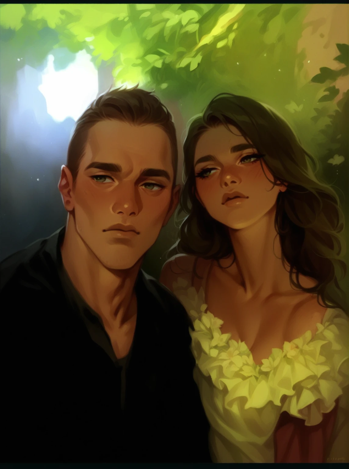 couple kissing