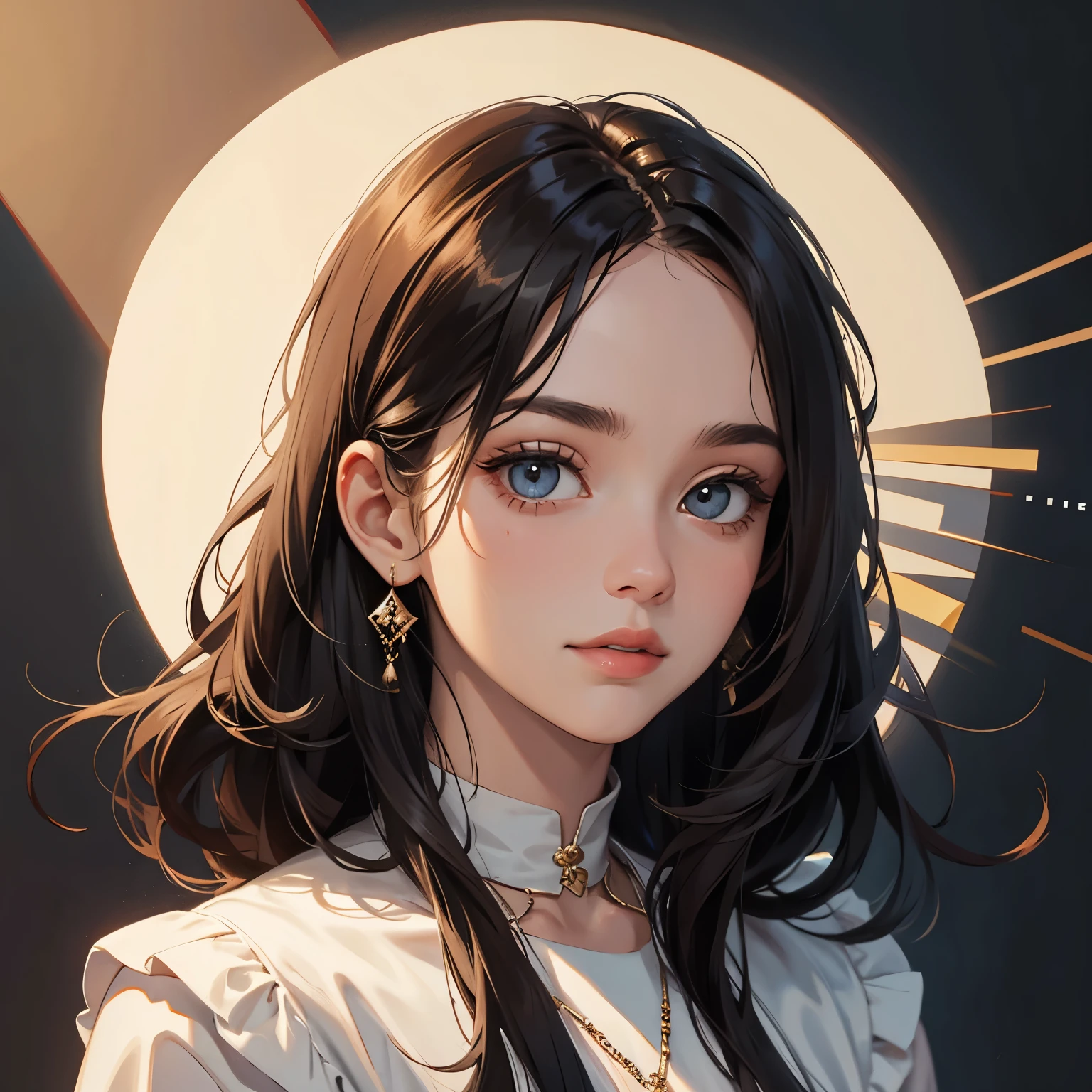 peace, stylish, portrait