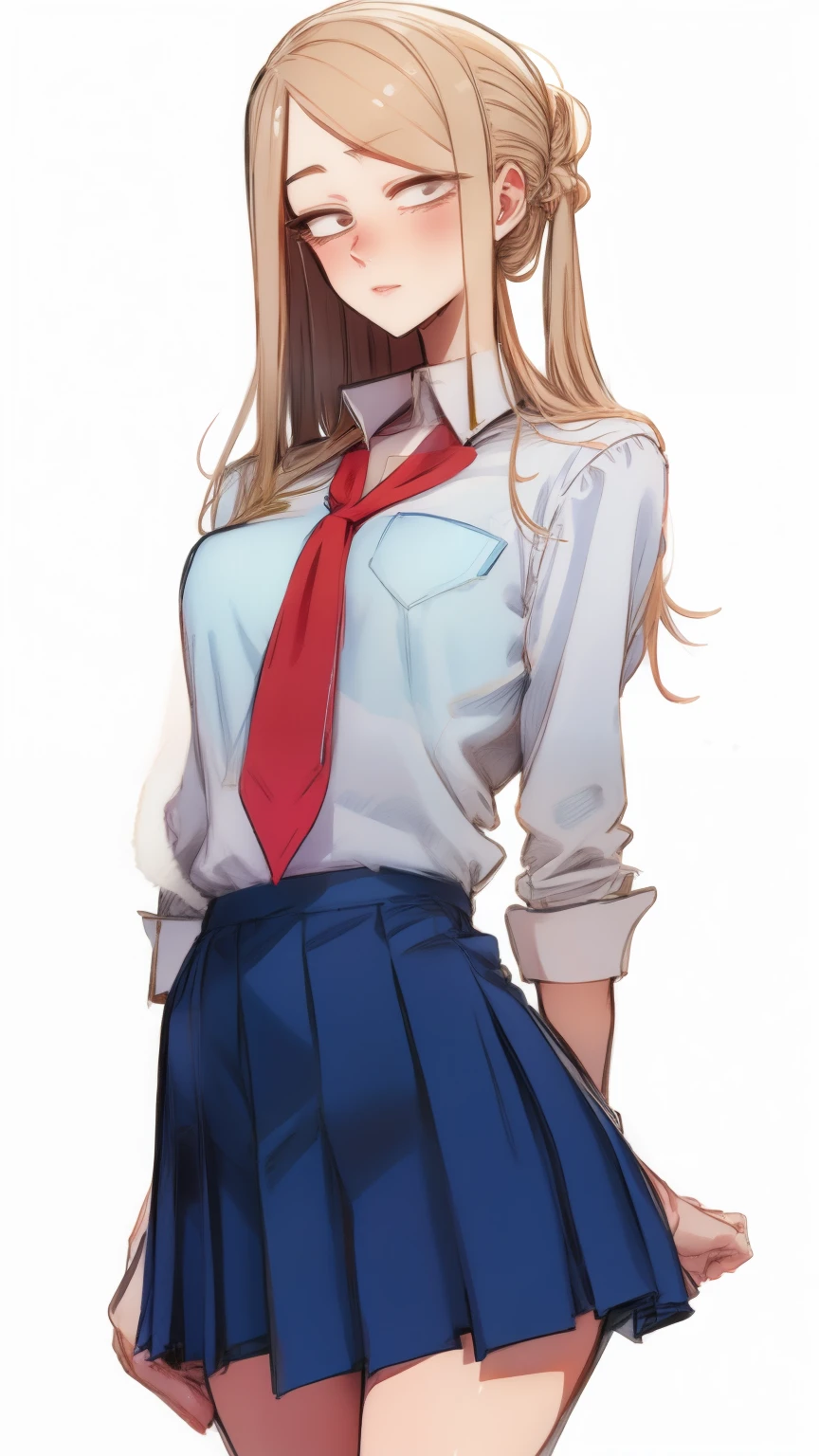 Girl in sexy school uniform