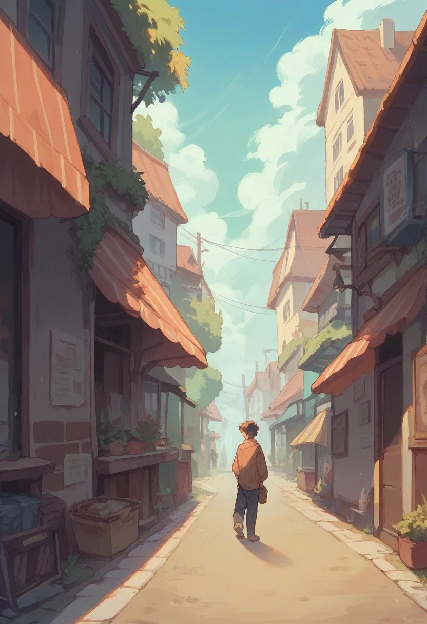 The brothers were crossing the street