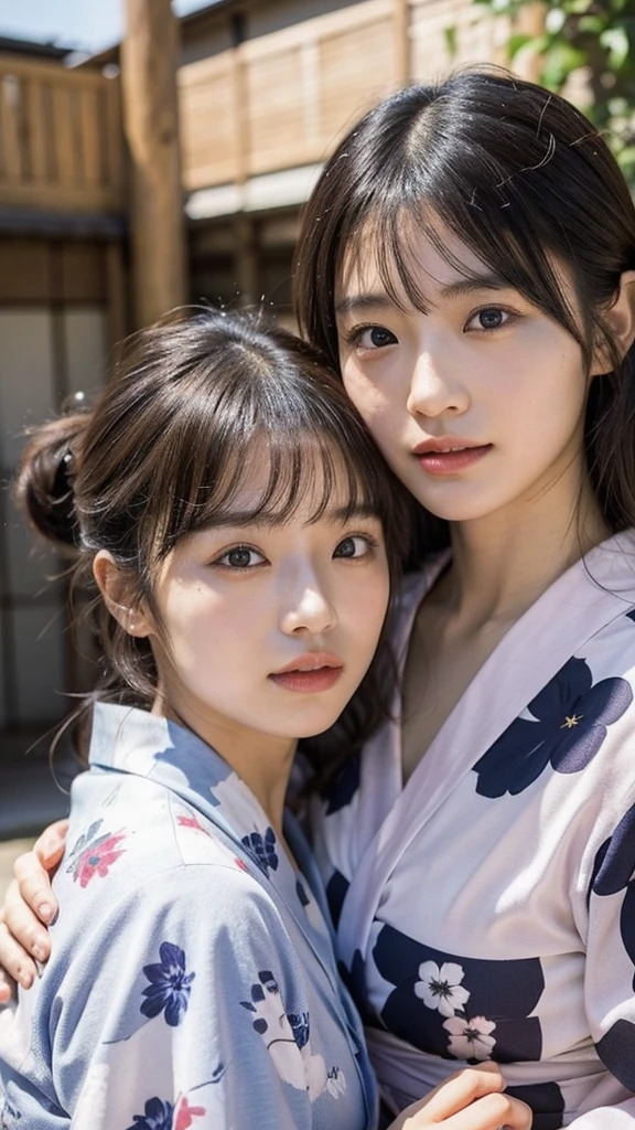 Model actress、Japanese women、One Woman、Close-up of face、yukata、30 generation beauty