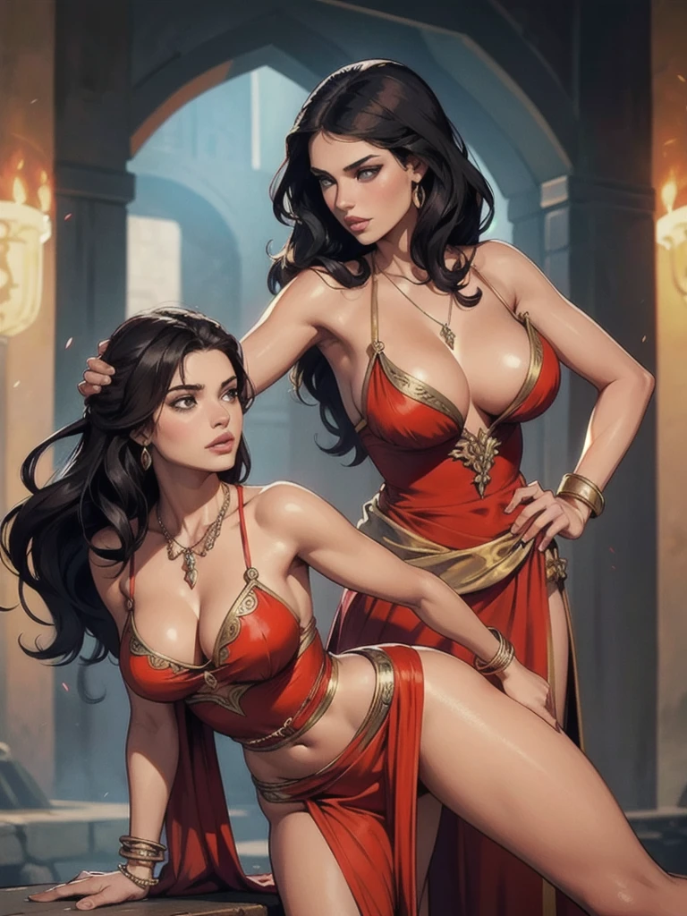 beautiful woman, Arianne Martell, game of thrones dress , , , busty, slender, silky, necklace, bangle, Spanish, game of thrones outfit, [[Adriana Lima]], [Sara Sampaio]
