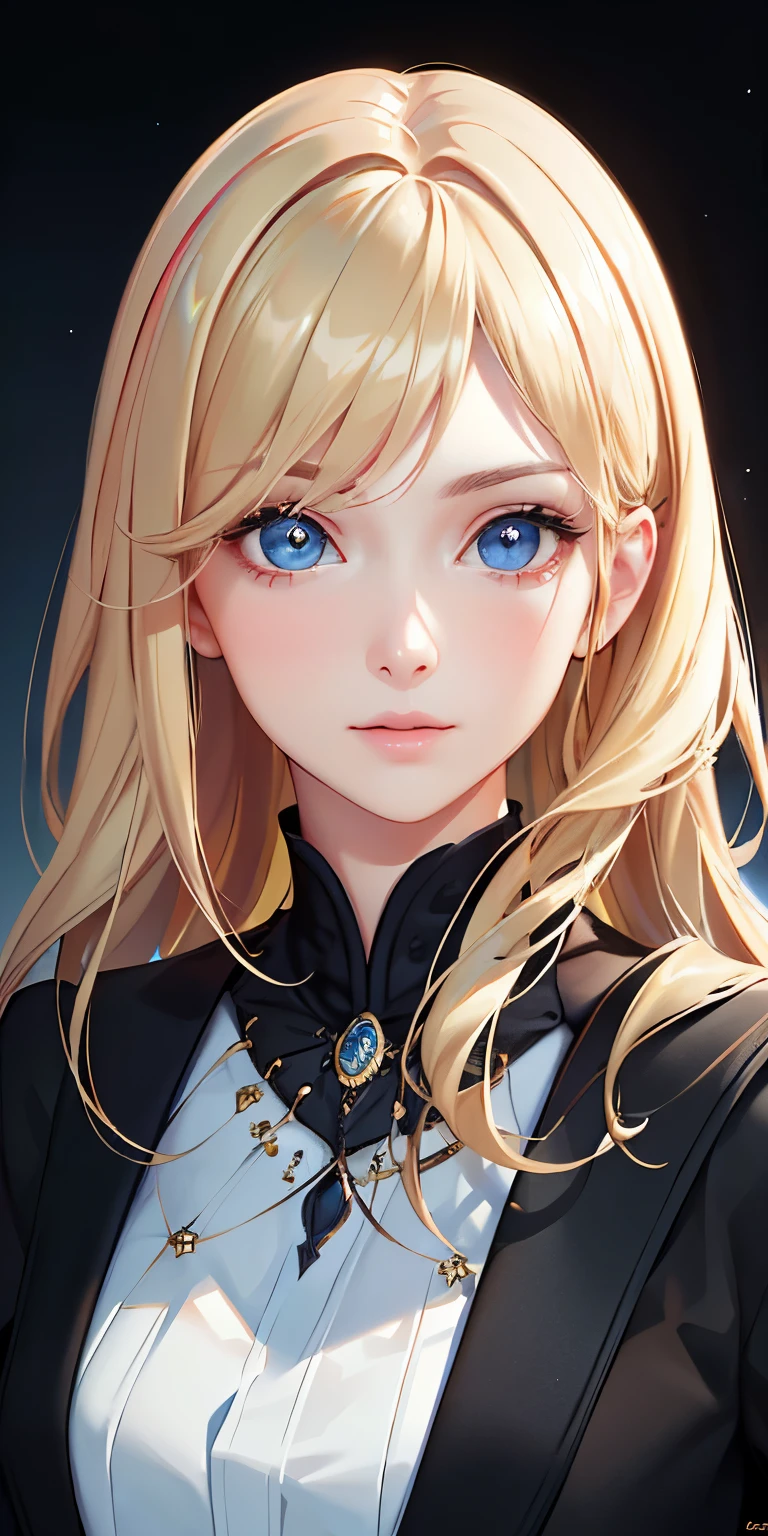 (photorealistic: 1.4), (masterpiece, side lighting, finely detailed beautiful eyes: 1.2), masterpiece*portrait, realistic, 3D face, bright eyes, bright hair, glossy skin, alone, embarrassed, (abdomen), clothes black interior, blonde hair,