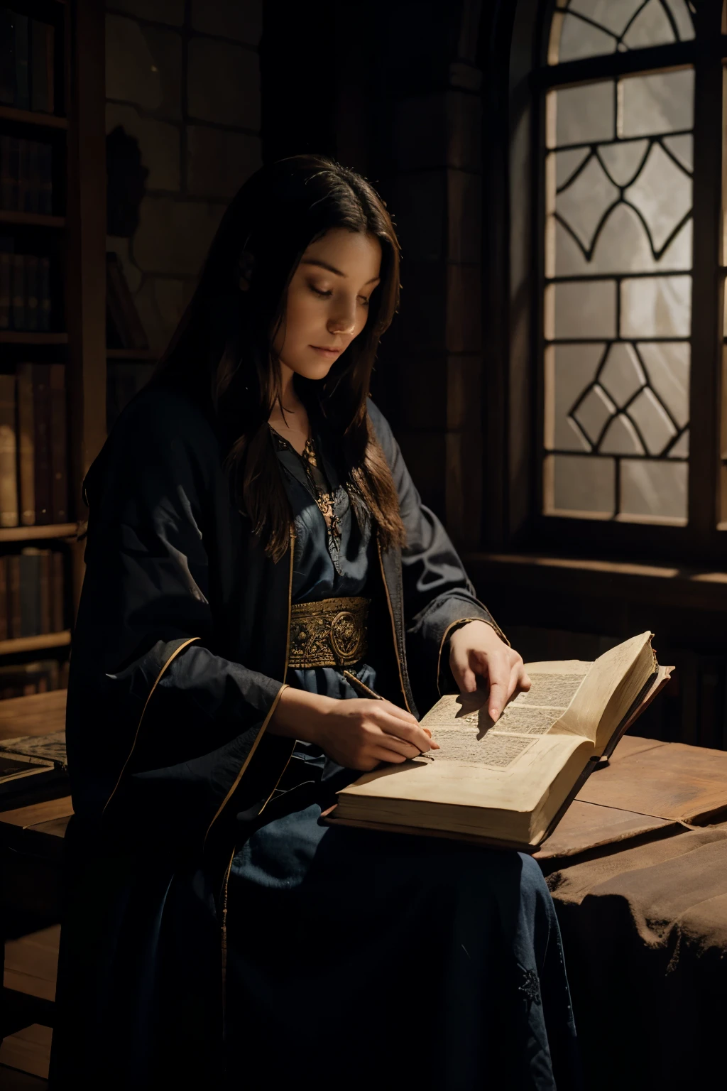 Make a wizard with a book of shadows