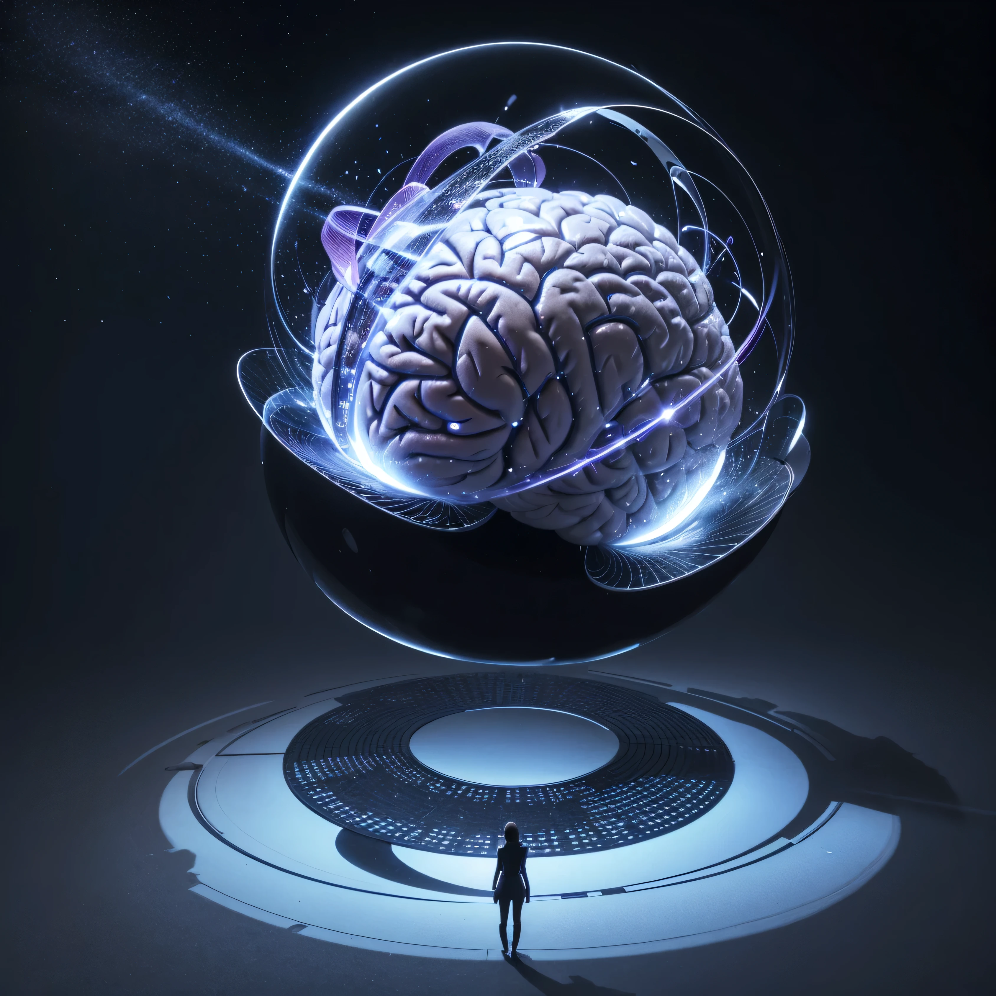 Create a professional logo for "Paradoxical Memories." The logo must include the following elements:
1. A stylized silhouette of a human brain, symbolizing memory. Brain design should be minimalist, with clean, smooth lines.
2. A visual effect of paradox or duality, like a Möbius strip or an optical illusion pattern, which must be embedded around or within the brain.
3. the name "Paradoxical Memories" should be present, using a modern, readable font. Preferably a sans serif font like Arial, helvetica, Open without, ou Roboto.
4. The color scheme should include black and white to represent duality, with touches of blue or purple to add a sense of mystery and depth.
5. The layout should be clean and centered, with the brain or central element in the middle of the logo and the text positioned in a clear and balanced way.
6. The overall style should be modern and professional, with attention to spacing and readability.
Make sure the logo is legible and recognizable in different sizes and on different platforms.
