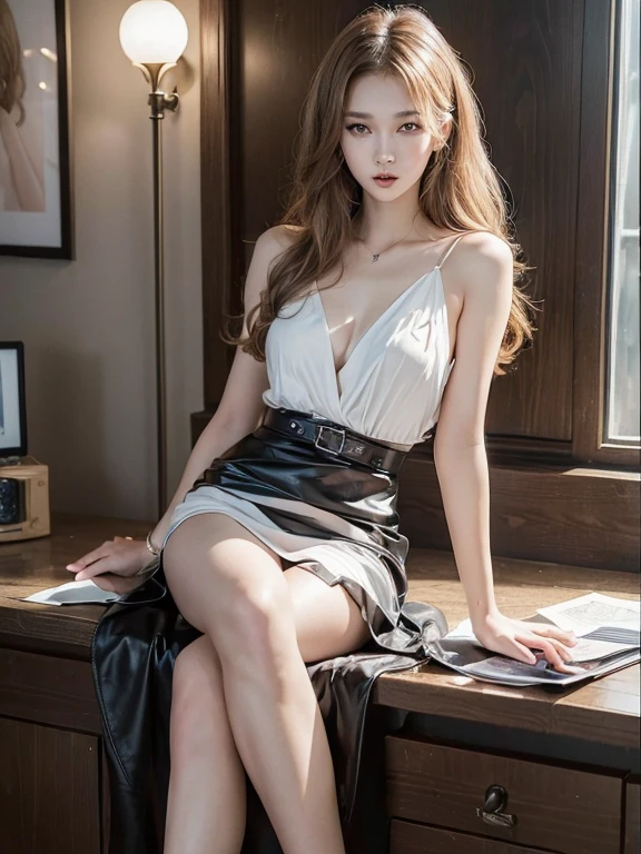 (Model as it is:1.5),The angle is the same,((16K, masterpiece, RAW Photos, Highest quality,Ultra-high resolution, Realistic, Highly detailed CG integrated in 16K)), 8k, diamond,wallpaper, Written boundary depth,Beautiful Face:1.4,Large, beautiful double eyelids,Cinematic Light,Beautiful Face,(Detailed face),(Slender and pretty woman:1.4),(20-year-old),(With the same expression:1.4),