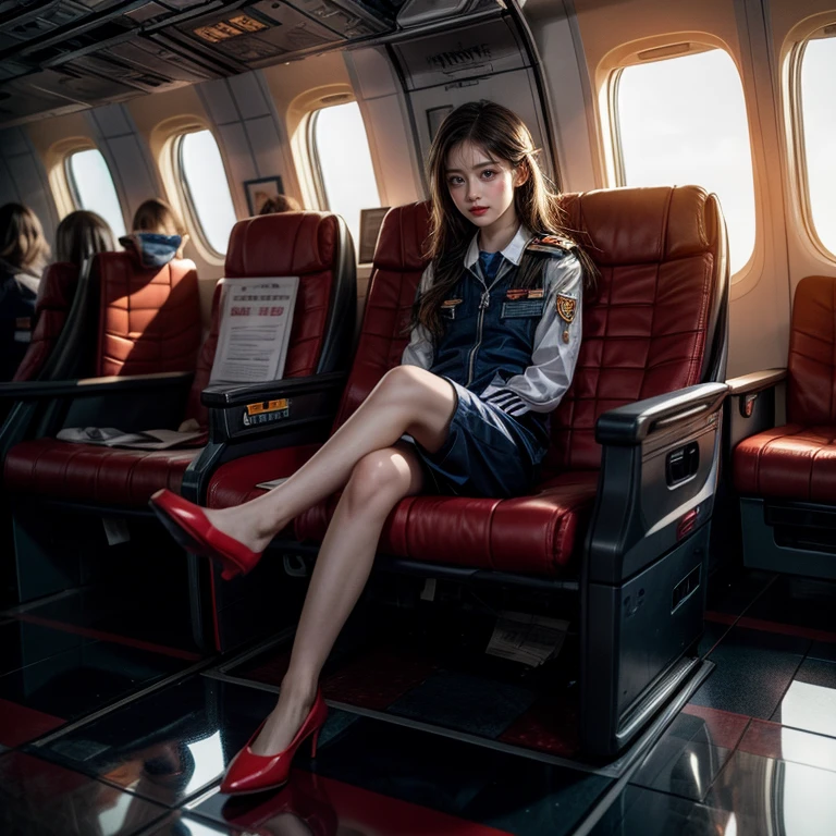 SFW, ExtremelyDetailed (((Air crew Kids group in Kidzania))), perfect face, Reflective Eyes, Detailed(Delicate Clothing textures), Corrected Leg to Foot Line, ((Specular Reflection:1.32)), TopQuality 8K Ultra-detailed masterpiece (ProfessionalPhoto:1.37)(Acutance:0.8),(Luminism)