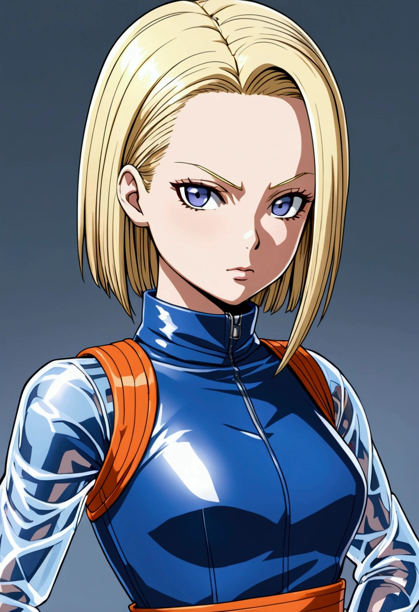 Android 18, transparent clothes, 