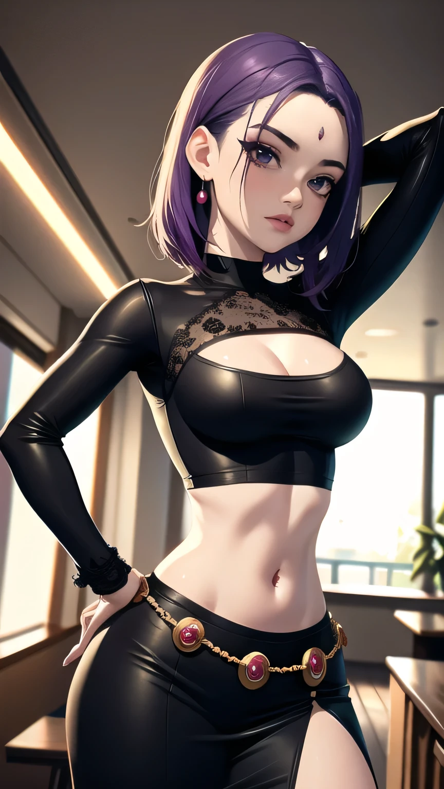 (cowboy shot), (masterpiece, best_quality, detailed, immaculate:1.3), epic, illustration,Anime Style
BREAK
ArtemisYJ,medium hair,purple Hair,makeup
extremely detailed clothing fabric(Black midriff dress),high heels,extremely detailed dress ,small breast,earrings ,
BREAK
(Night, Bar, indoors,)