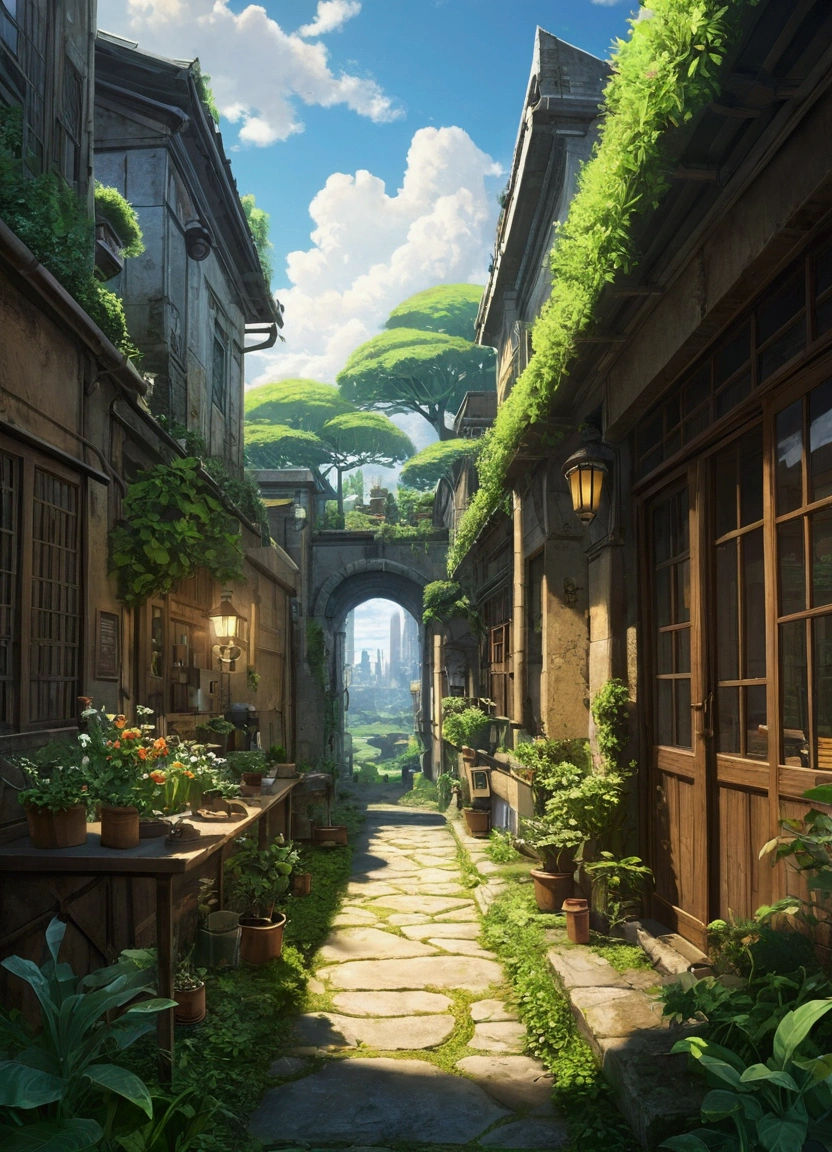 Bio-economy, science, life, environment, development, masterpieces, precise, best quality, Anime style, Conceptual art