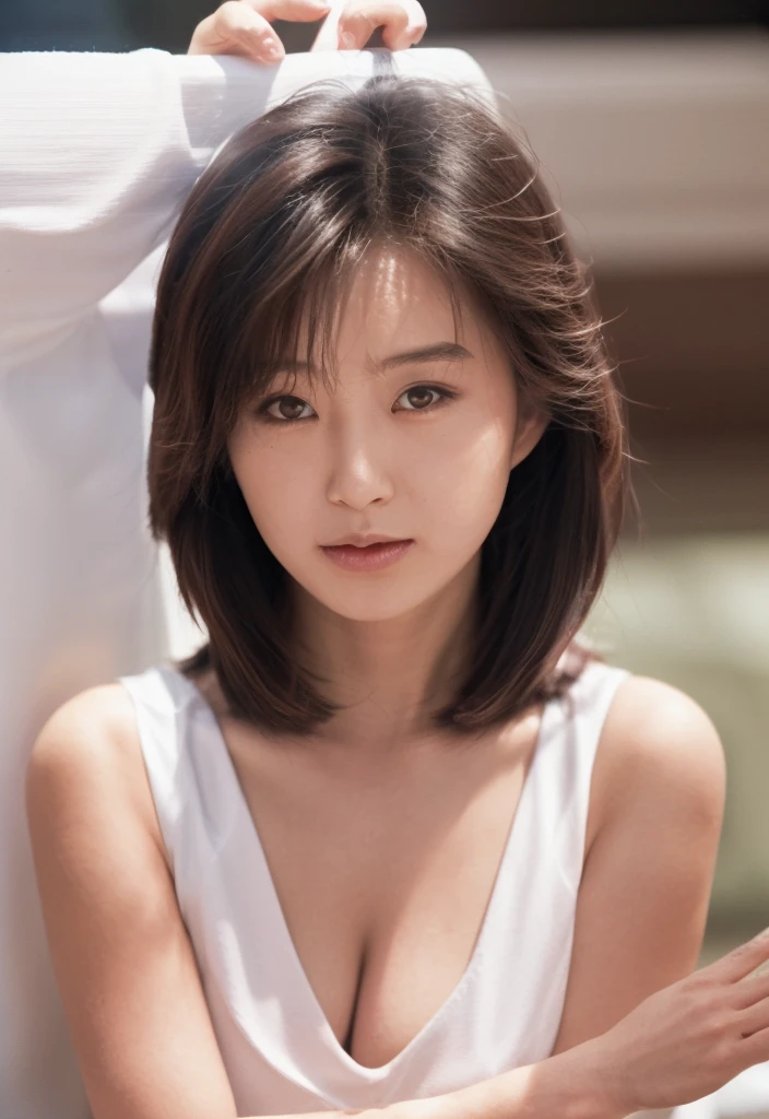 ((((A very cute and beautiful 23-year-old female band vocalist is naked、She spreads her legs and sticks out her buttocks on the stage at an outdoor concert...)))), (Huge breasts :2.5, Saggy breasts:1.8), (No pants, Very good), (8K, RAWphotograph, Highest quality, masterpiece), (Realistic, Realistic: 1.5), (Highly detailed skin:1.2), photograph, masterpiece, Highest quality, Highly detailed face, Accurate and Realistic perfect pussy, precise and wet vagina, (White skin, Slim Belly, perfect slim figure, Beautiful Blue Eyes, Light blonde hair, Short Wavy Hair, Very soft saggy breasts, Wet open vagina), ((She's wet 1.5)), (Excited:1.2), (sexually Excited:1.5), (Embarrassed look :1.3), (Exhibitionist who easily feels sexual pleasure :1.3), (((wide open very wet vagina))), ((crowd :1.5)).
