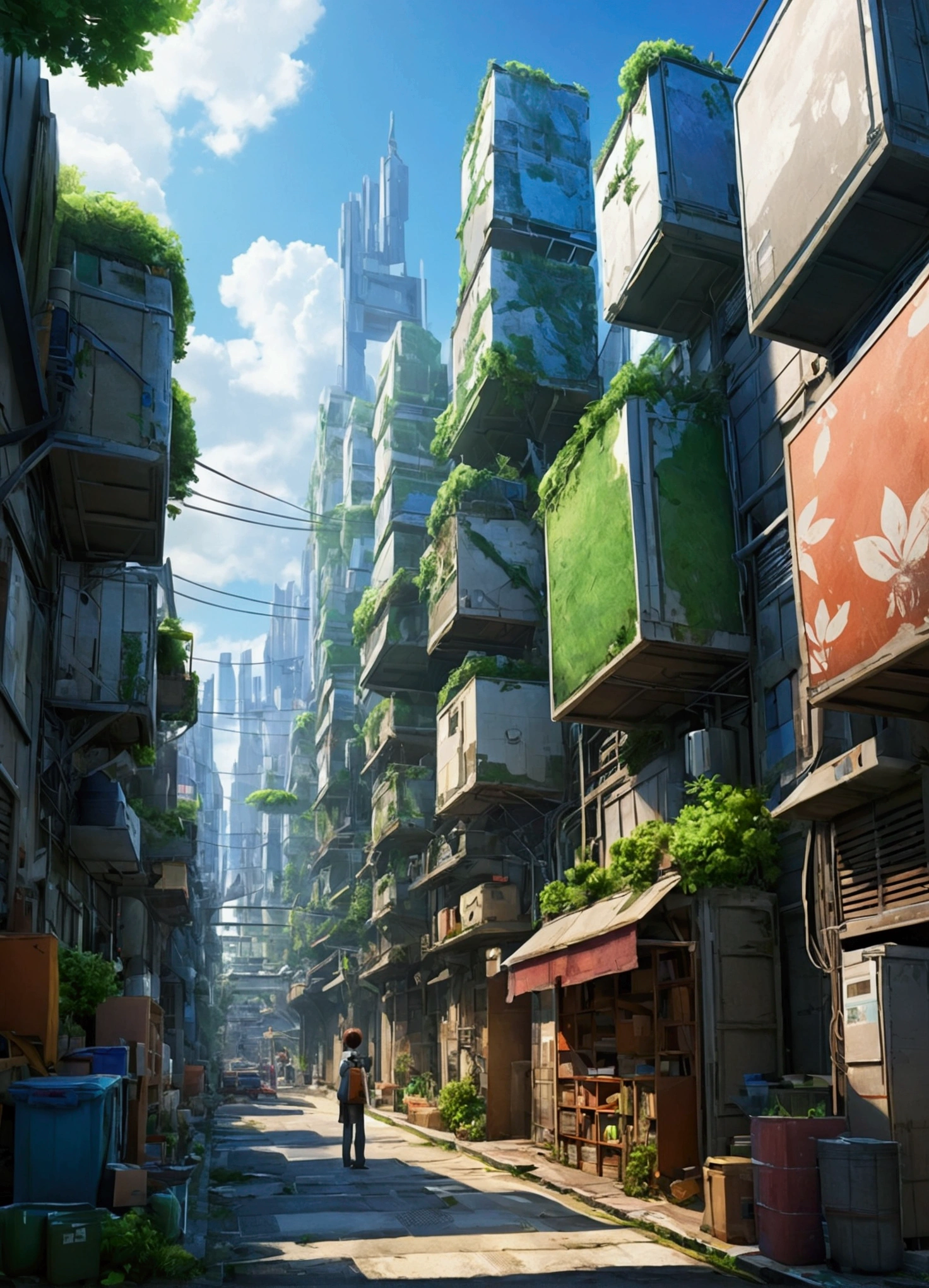 Bio-economy, science, life, environment, recycling development, masterpieces, precise, best quality, Anime style