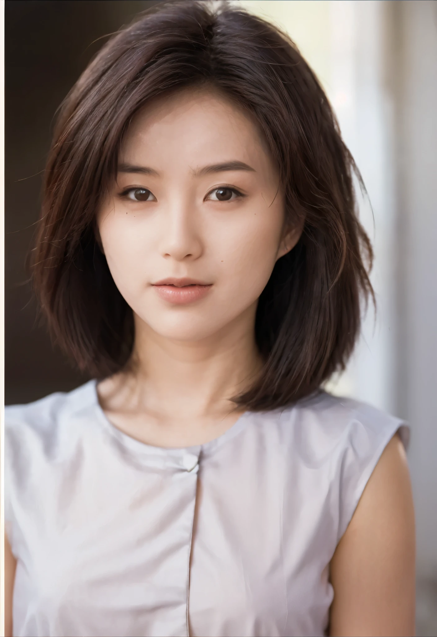 ((Extremely precise and accurate anatomy:1.0)), (photo Realistic:1.4), (hyper Realistic:1.4), (最高品質のRealisticな肌の質感:1.4), (Improvement of quality:1.4), (Enhances the beauty of skin texture:1.1), Clean and glowing skin, mesh, thin:1.2, (Realistic:1.3), Realisticなライティング, (Smoother lighting:1.05), (Improving the quality of cinema lighting:0.9), Backlight, A gentle light for your face, Ray Tracing, (Bright light:1.2), 32K, One Japanese woman, fine grain, Detailed face, (Film Grain:1.1),(Accentuates body lines:1.1), High resolution, Natural look, Kind eyes, Improves hair quality, Delicate light and shadow, Transparent muscles, Graceful pose, Beautiful Eyes, Sharp details, Soft light reflection, Beautiful contours, Delicate skin tone, Fine hair texture,Cute Japanese Women Photos, Little Woman, 20-year-old, Beautiful and perfect face, brown, Beautiful Face,