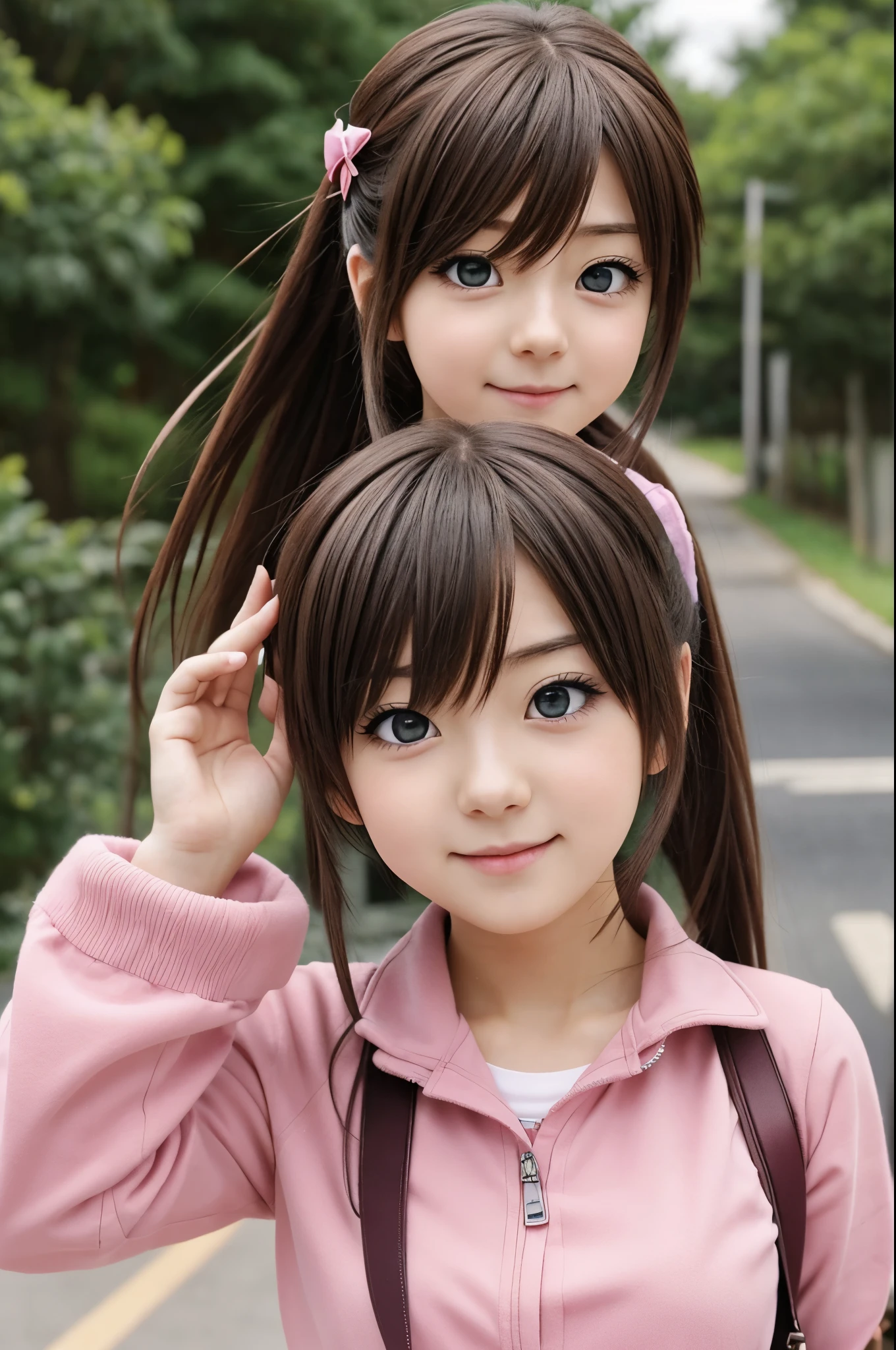 CUTE ANIME GIRL IMAGE WITH THE PHRASE (I KNOW YOU LOVE IT BUT YOU DENY IT)