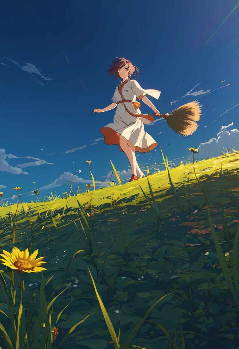 masterpiece, Highest quality, (Highly detailed CG Unity 8k wallpaper) (Highest quality), (Best illustrations), (Best Shadow) nature&#39, blue sea,delicate leaves、Mr.々Light tracking of colorful petals falling into the air, Super detailed 