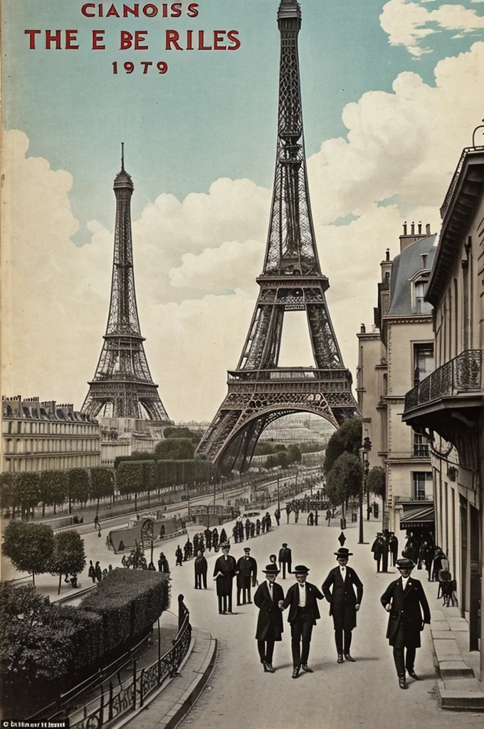 Viñeta 3: The good times (late 19th - early 20th century)**
- **Image**: Paris with the Eiffel Tower, artists in cafes, and the Universal Exhibition.
- **Text**: "The good times: an era of progress and prosperity in Europe, marked by cultural and scientific advances."