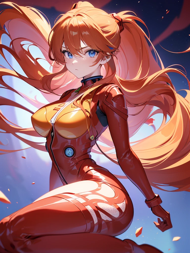 ((souryuu asuka langley,bodysuit,red plugsuit1.2,bionde,low ponytail)),(Glowing eyes:1.233), diffuse reflection, high-profile, majestic,(frown,tsundere,a very blushing face,adorable face,cute face,bishojo,kawaii,)(Beautiful and detailed eyes:1.3),1girl,独奏,(Masterpiece,Best quality, offcial art,Target the audience, Beautiful and aesthetic:1.2),(Ultra-high resolution,Golden ratio), (4K), (looking from above),((colourful flower bouquet,)),Floating, (photo maping, Physically-based rendering,automatic white balance),Amazing,Sharp focus,night city,extreme  huge digital screen, (((high detailed skin,)))Dynamic lighting,Intricately detailed clothing,Watery eyes,(masterpiece sidelighting),(a beauty girl,The sheen),[[Delicate fingers and hands:0.55]::0.85],(Detail fingers),((((BREAK,Design an image with a fisheye lens effect, capturing a wide field of view with a distinctive, curved perspective.BREAK,)))Superior photographic quality,((extremely_Detailed_eyes_and_face)),(Disheveled hair),Movie girl,