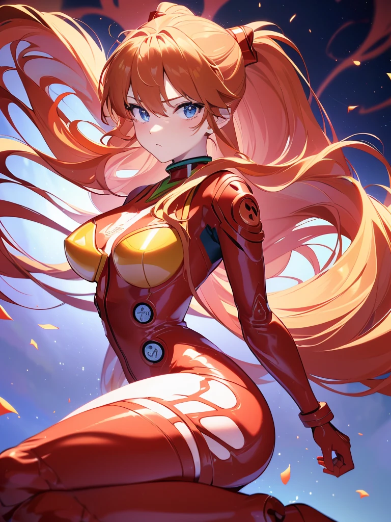 ((souryuu asuka langley,bodysuit,red plugsuit1.2,bionde,low ponytail)),(Glowing eyes:1.233), diffuse reflection, high-profile, majestic,(frown,tsundere,a very blushing face,adorable face,cute face,bishojo,kawaii,)(Beautiful and detailed eyes:1.3),1girl,独奏,(Masterpiece,Best quality, offcial art,Target the audience, Beautiful and aesthetic:1.2),(Ultra-high resolution,Golden ratio), (4K), (looking from above),((colourful flower bouquet,)),Floating, (photo maping, Physically-based rendering,automatic white balance),Amazing,Sharp focus,night city,extreme  huge digital screen, (((high detailed skin,)))Dynamic lighting,Intricately detailed clothing,Watery eyes,(masterpiece sidelighting),(a beauty girl,The sheen),[[Delicate fingers and hands:0.55]::0.85],(Detail fingers),((((BREAK,Design an image with a fisheye lens effect, capturing a wide field of view with a distinctive, curved perspective.BREAK,)))Superior photographic quality,((extremely_Detailed_eyes_and_face)),(Disheveled hair),Movie girl,