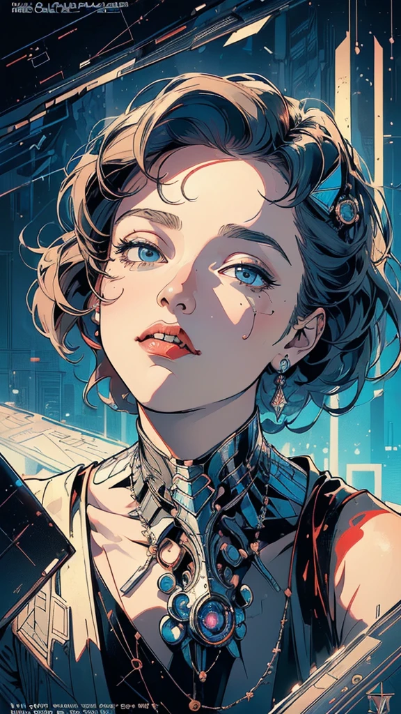 ((best quality)) , ((masterpiece)) , (detailed),illustration art by Dave Stevens and Lillian Bassman, Graceful (Man:1.2) , Multicolor hair styled as Caesar cut, Comic books, graphic novels, retro style, pin-up art, Fashion and art,elegant and sophisticated, innovative use of light and shadow, capturing the glamour of mid-20th century fashion, portrait art by Mary Cassatt, glossy, ambient, Complex, full color, fine artistic composition, enchanted,(((Sexually excited expression,Enjoyed the expression very much)))