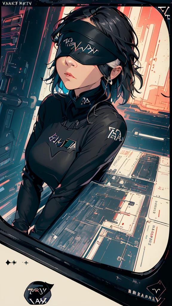 (((masterpiece, highest quality))),(((solo:1.2))),(((1girl:1.2))),32k wallpaper, very detailed, poster, vintage science fiction,(((((geometric cinematic movie poster))))), (bauhaus),(((abstract))),(((mid century modern))),(((((portfolio))))),(((((Close-up))))),(((((bust up))))),((((more various angle)))),(((highlight))),Vast landscape,(((complete. detailed face))),(((Extremely talented))),(((most complecated machine))),Colorful color scheme,(((((vantablack))))),(((((Blindfold)))))